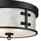 Westinghouse Fixture Ceiling LED Flush-Mount 60W 2L Callowhill 13In Mt Bl Anq Ash Sd Glass 6126100 - alternate 7